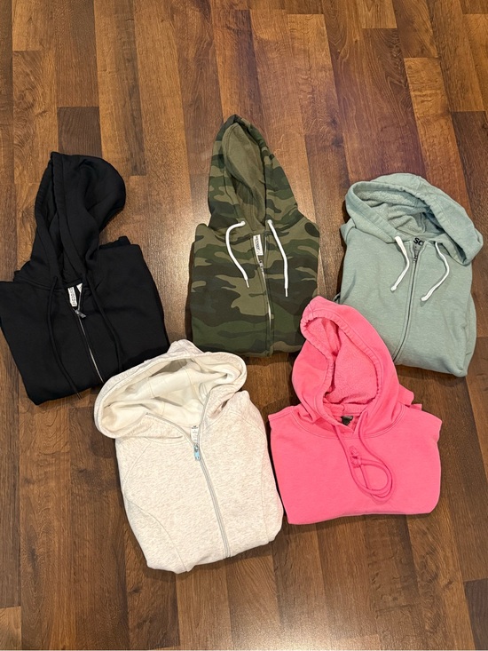 90 Degree By Reflex Tops - Lot of 5 Women’s Zip-Up Hoodies - size SMALL